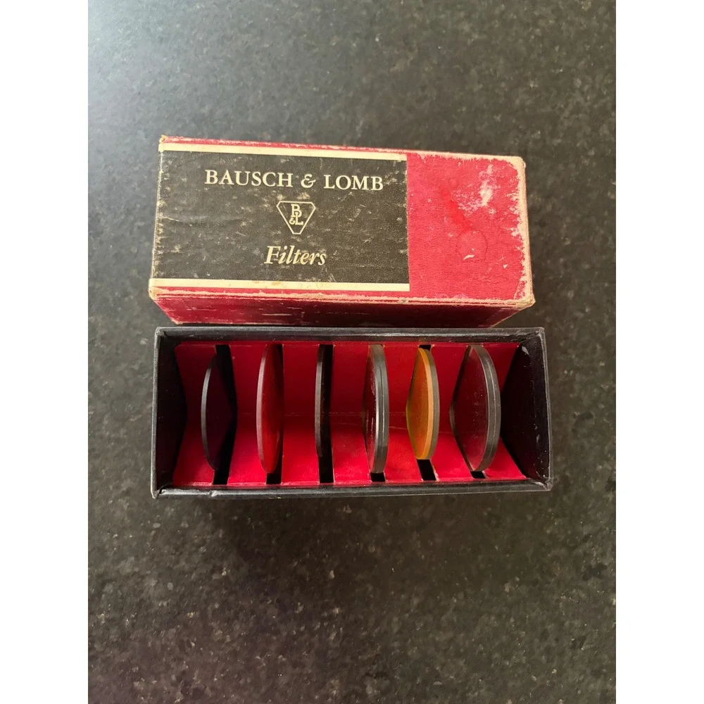 vintage Bausch & Lomb filter set of 6